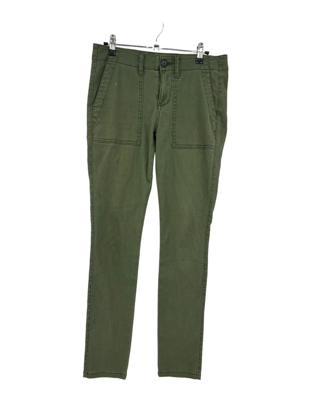 Cabi Pants Womens 4 The Quest Skinny Ankle Olive Green Stretch Cords #5315